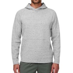 Lululemon At Ease Hoodie Heathered Melody Light Grey Black Men's Large